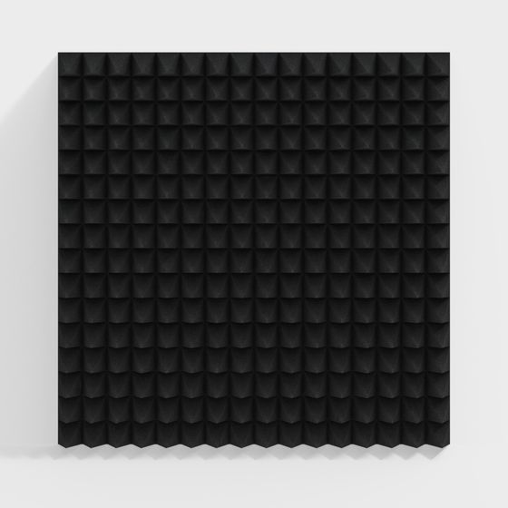 Creative Hexagonal Soundproof Panel 3D model for Modern Spaces