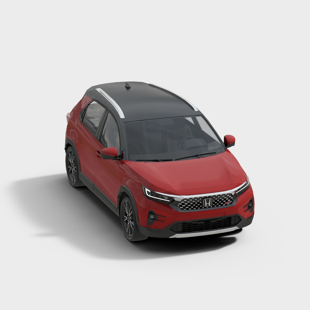 Low-Polygon High-Detail Honda SUV 3D Model