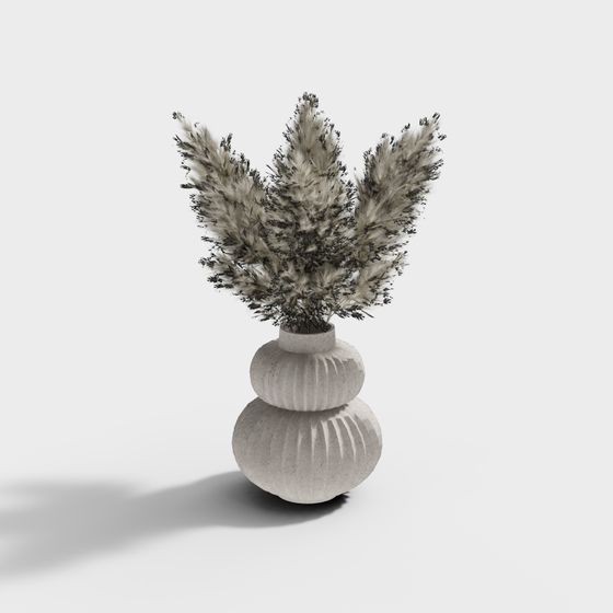 Minimalist Concrete Vase 3D model
