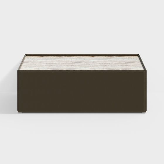Modern Minimalist Rectangular Coffee Table 3D model