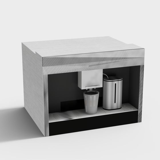 Minimalist Coffee Machine 3D model