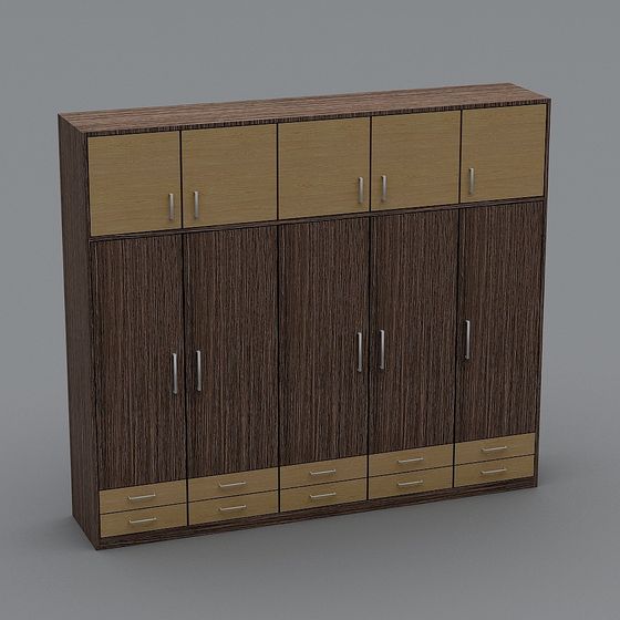 Modern Minimalist Wardrobe 3D model