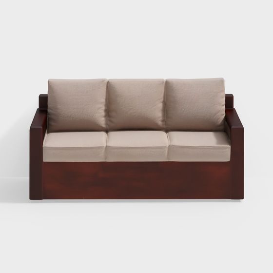 Divo 3 Seater Solid wood Sofa