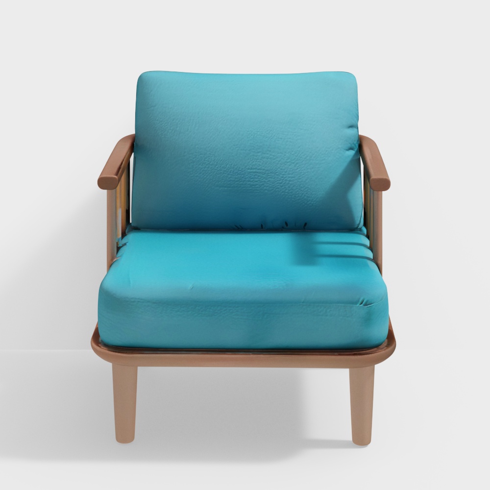 Catania 1 Seater Solid Wood Sofa