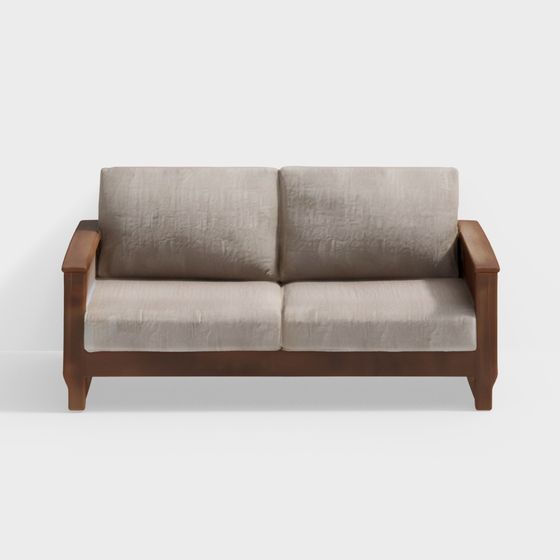 Serene 3 Seater Solid wood Sofa