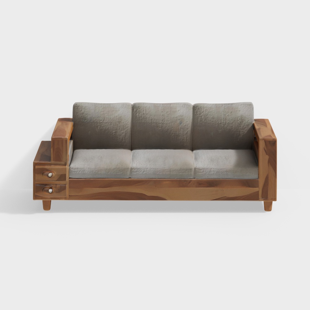 Manila Sheesham Wood Sofa