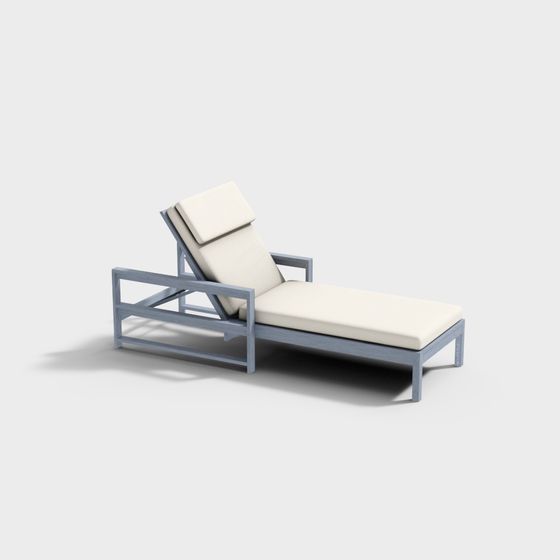 Mediterranean-Inspired Lounge Chair 3D model