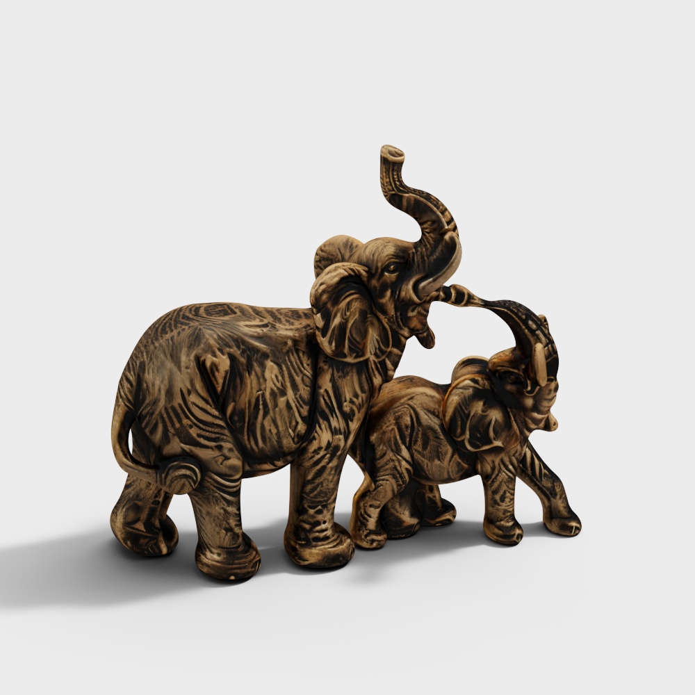 Magnificent Elephant Duo