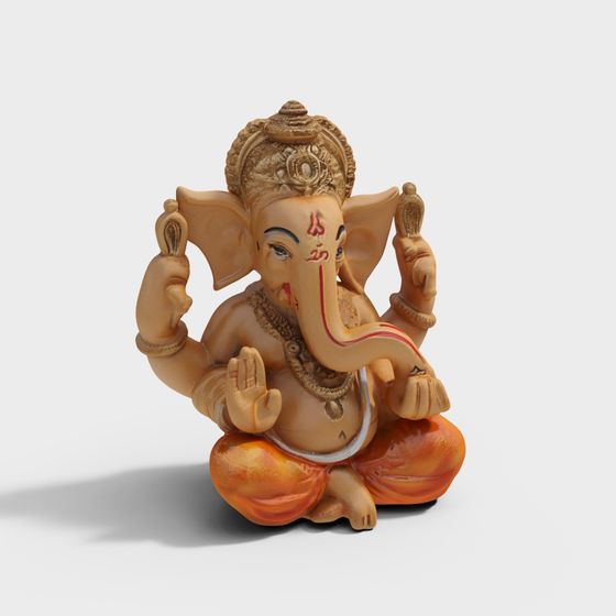 Stunning Ganesha 3D Model for Creative Projects
