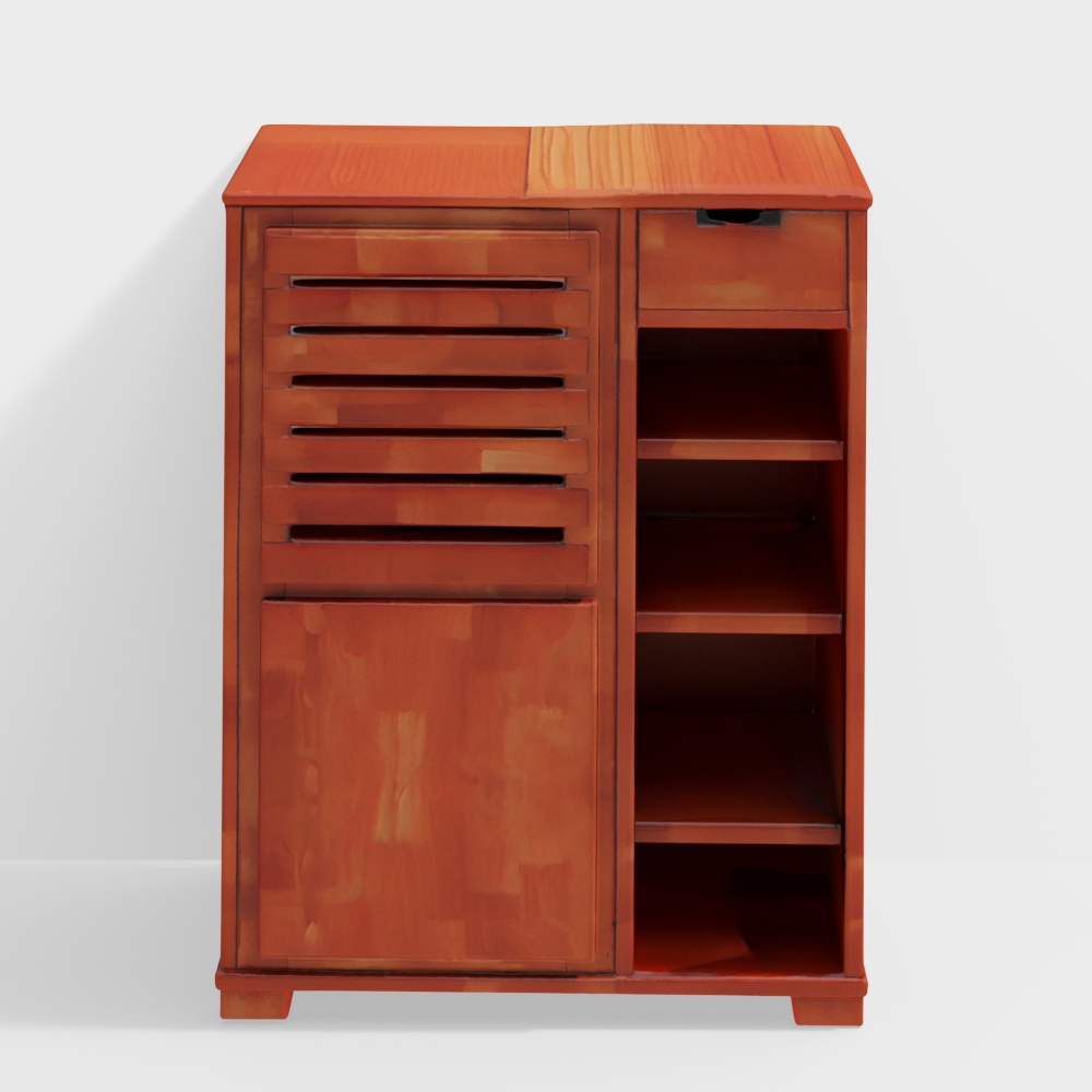 Adriano Solid Wood Shoe Rack