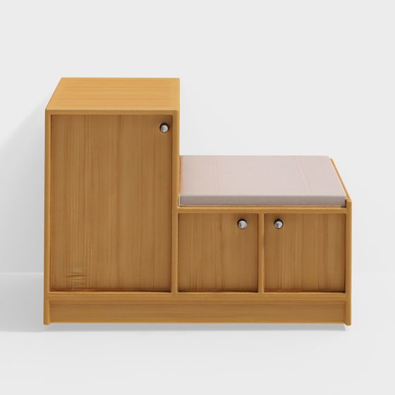Multifunctional Storage Bench 3D model
