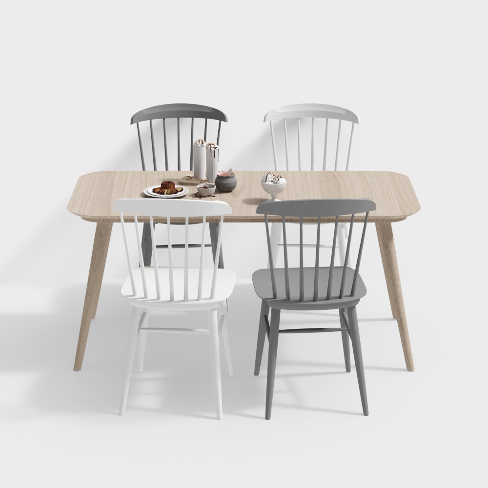 Обеденный стол в натуральном стиле