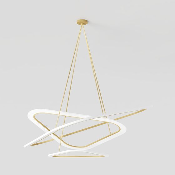 Flowing Light Chandelier 3D model