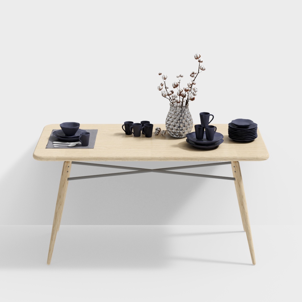 Деревянный обеденный стол