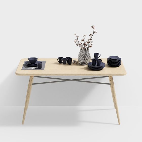 Деревянный обеденный стол