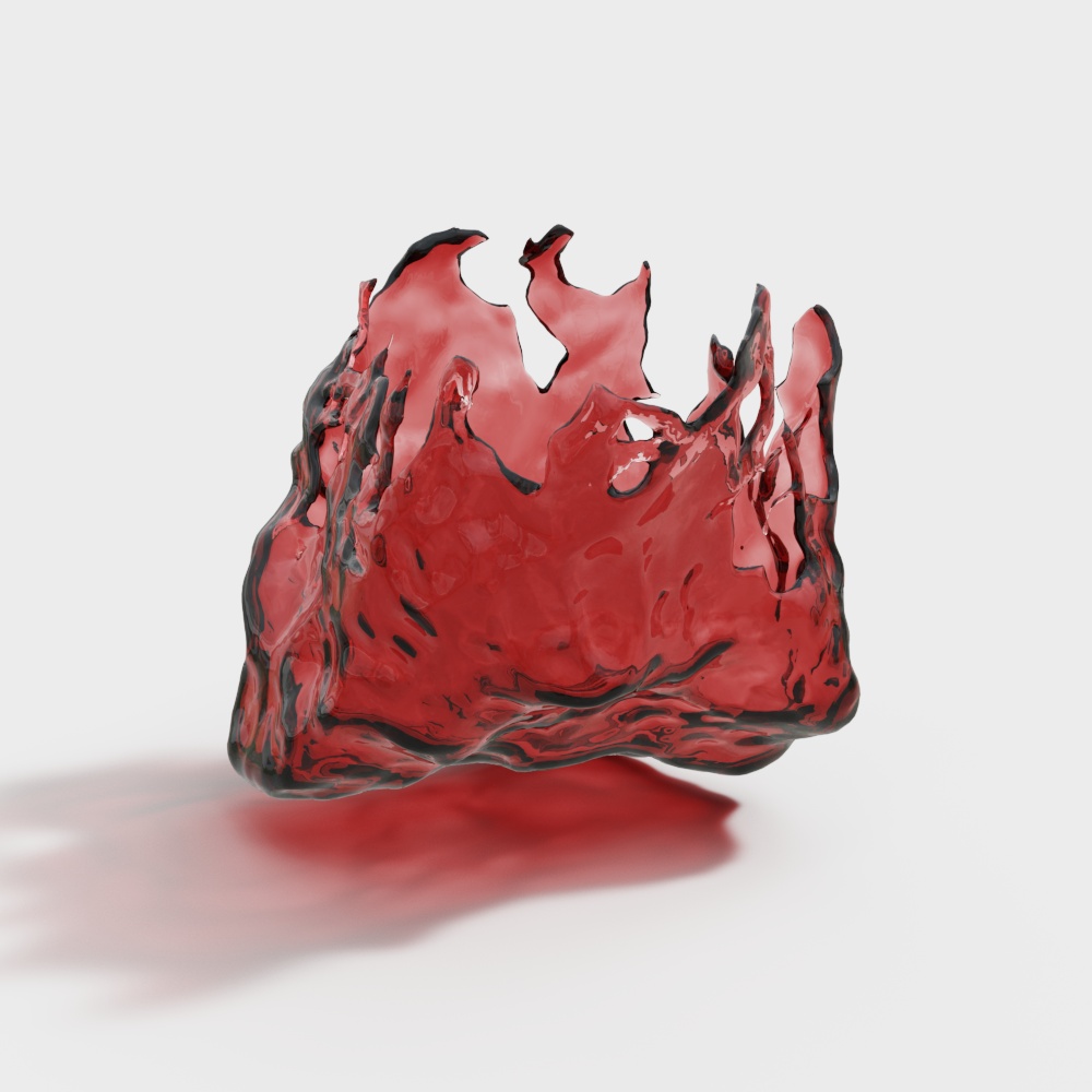 Modern Colored Glassware Decor