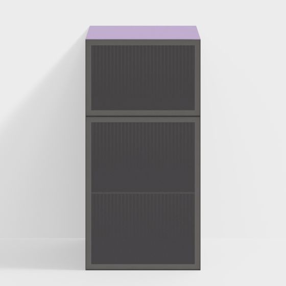 Chic Low-Polygon Storage Cabinet 3D Model
