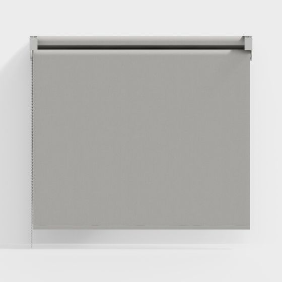 Elegant Roll-Up Shade 3D model for Contemporary Spaces