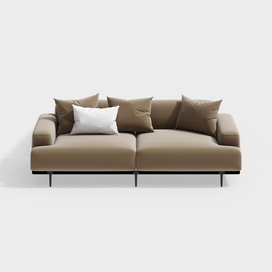 Urban Comfort Sofa 3D model for Modern Spaces
