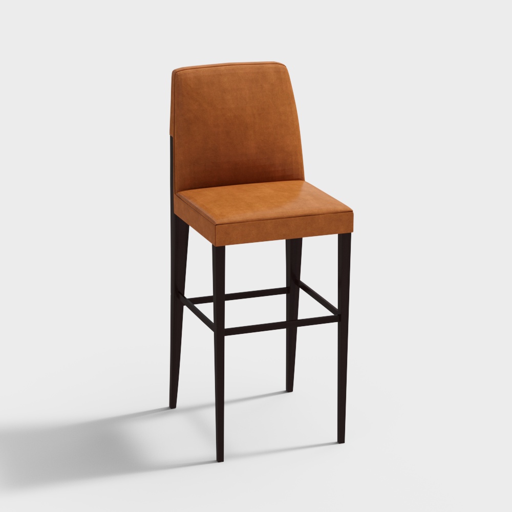 Bar Counter Backrest Chair