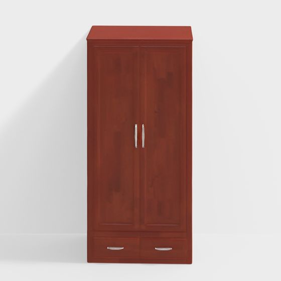 Argyle Solid wood 2 Door Wardrobe with 2 Drawers 