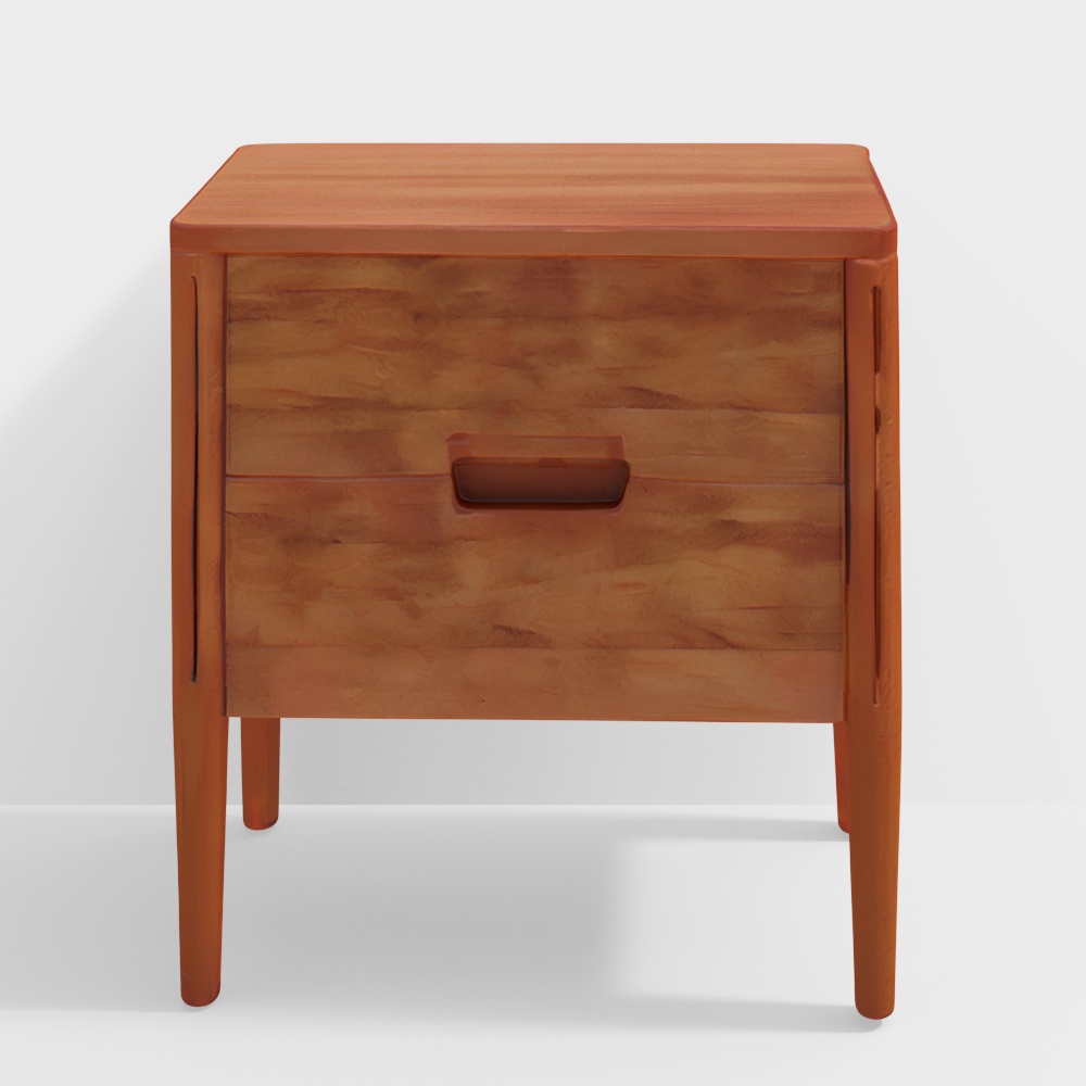 Carol Wooden Bedside Table in Natural Finish