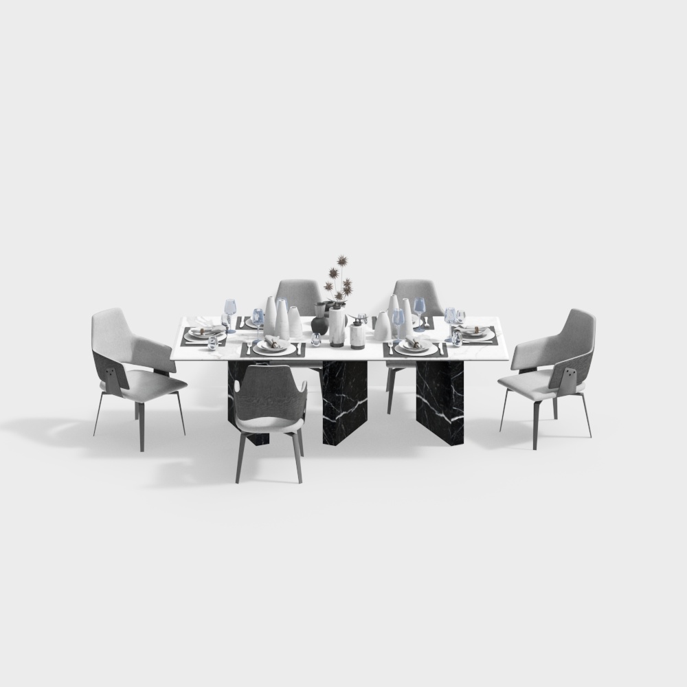 โต๊ะรับประทานอาหารสไตล์โมเดิร์น