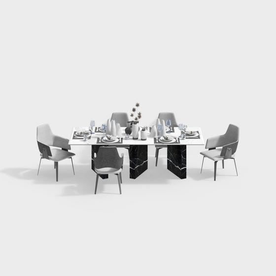 โต๊ะรับประทานอาหารสไตล์โมเดิร์น