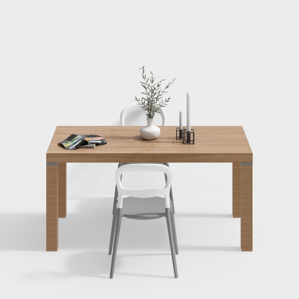 โต๊ะรับประทานอาหารสไตล์ธรรมชาติ