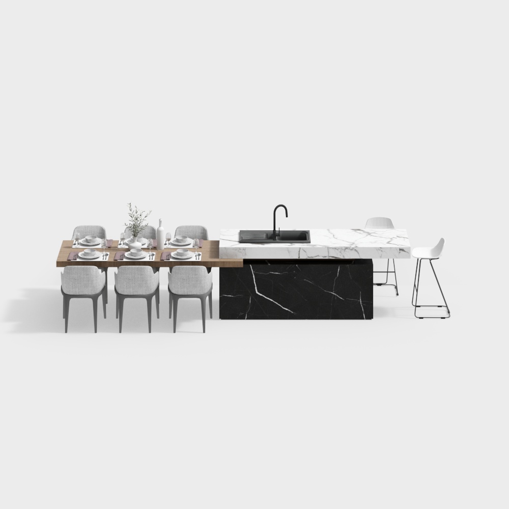 โต๊ะรับประทานอาหารสไตล์โมเดิร์น