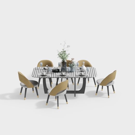 모던 스타일 식탁