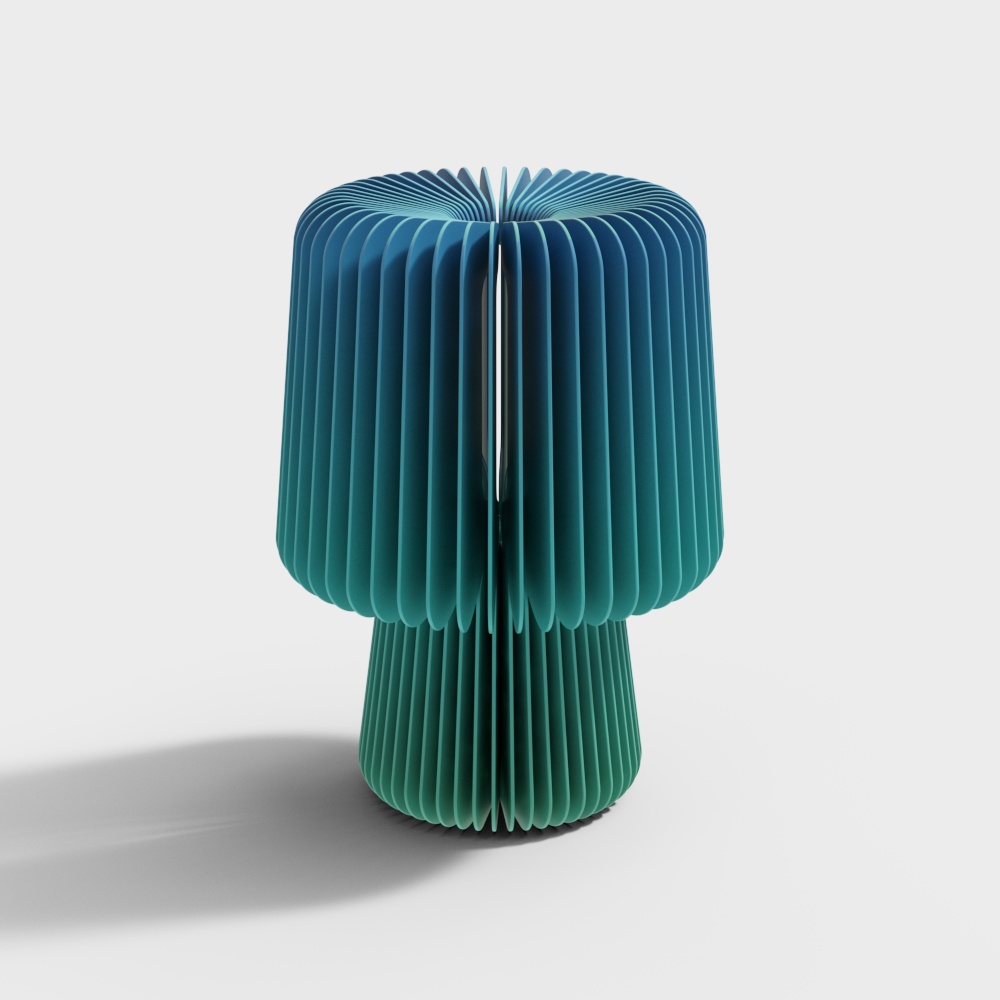 Lampada da Tavolo Postmoderna con Gradiente Blu Artistico