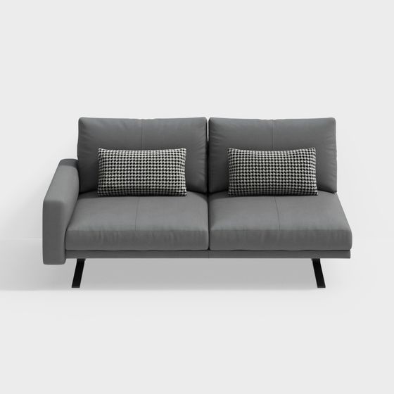 Modern Low-Polygon Sofa 3D model