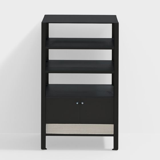 City Corner Bookshelf 3D model