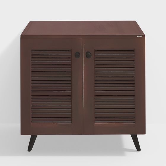 Vintage Style Storage Cabinet 3D model