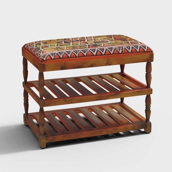 Amber Shoe Rack in Provincial Teak