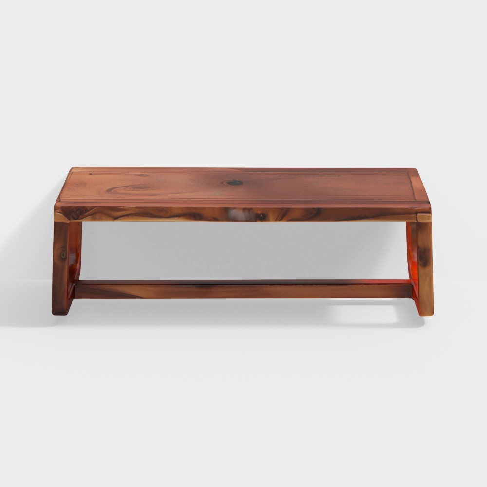 Botwin Rectangular Solid Wood Coffee Table in Teak