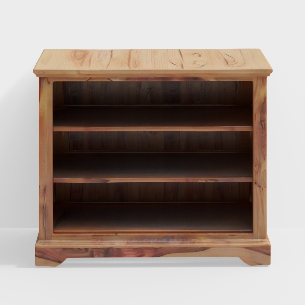 Mateo Solid Wood Bookshelf in Teak