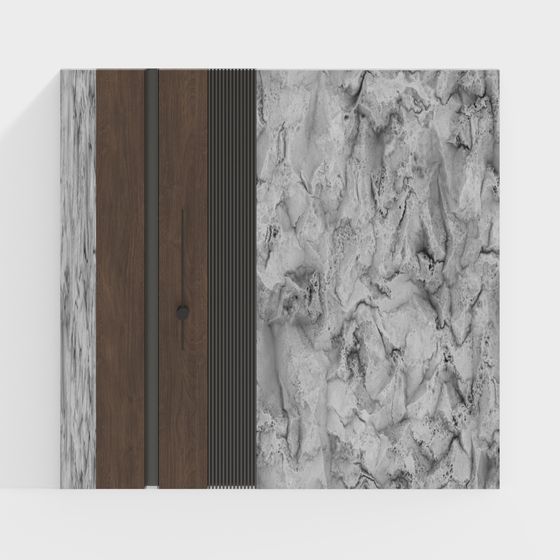 Elegant 3D Door Panel Design Model