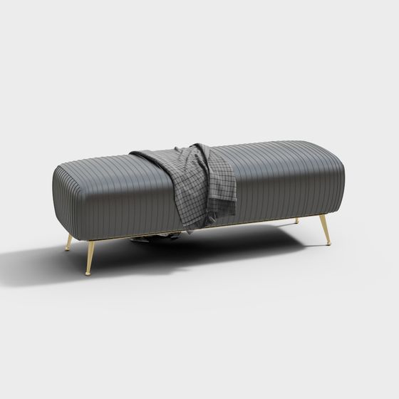 Urban Leisure Bench 3D model