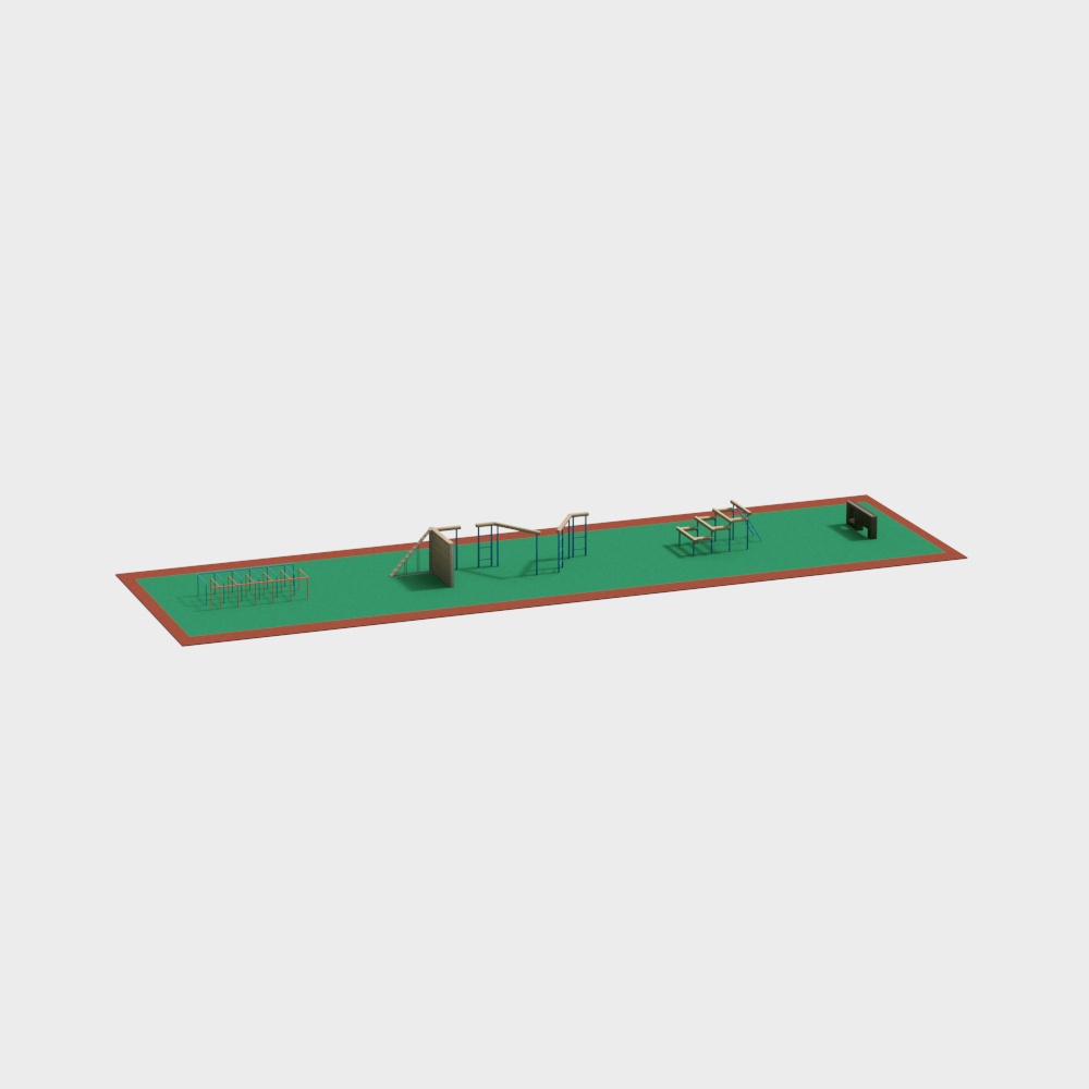 Vibrant Outdoor Playground 3D model