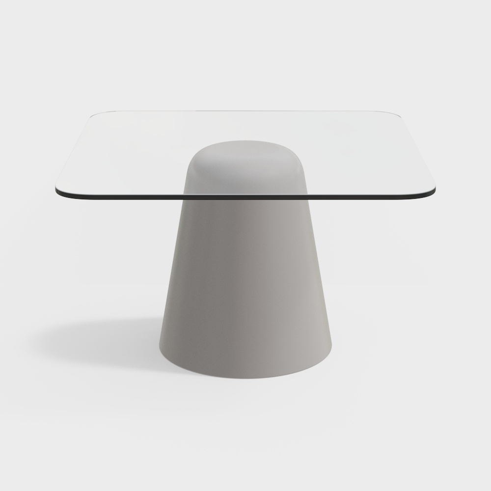 ガラス製コーヒーテーブル