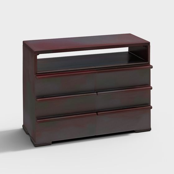 Chic Minimalist Storage Cabinet 3D model for Modern Interiors