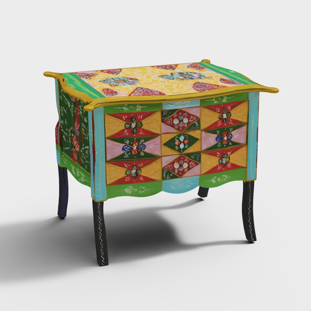 Caelum Solid Wood Chest of 6 Drawers in Painted Finish