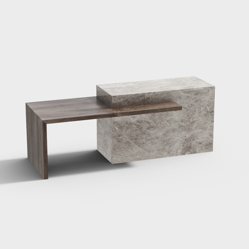 Minimalist Office Desk 3D model