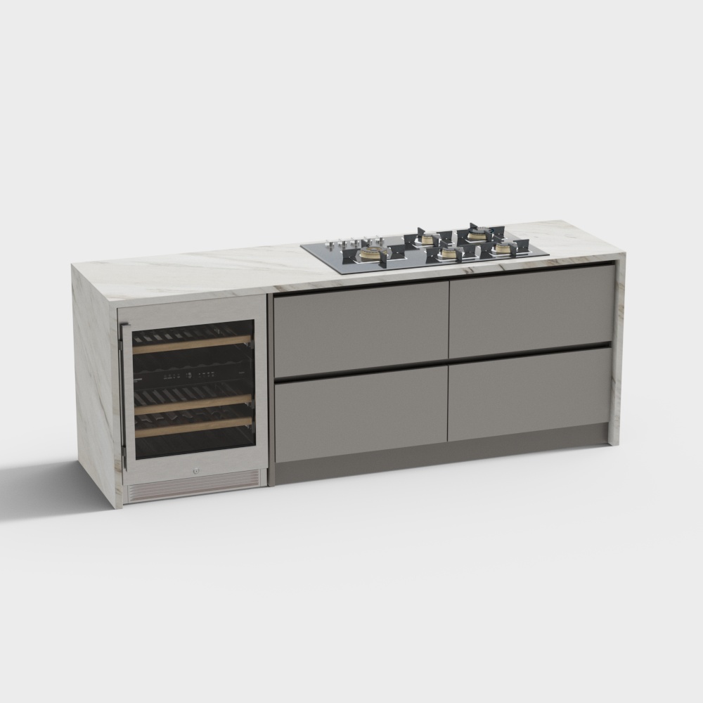 Urban Kitchen Island 3D model