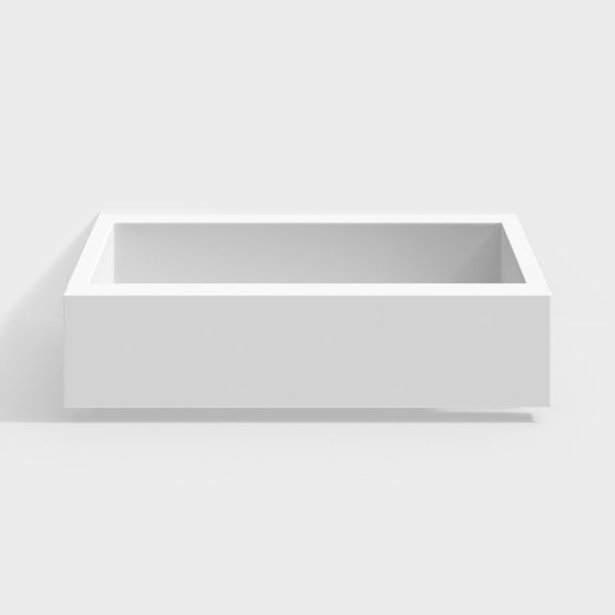 Urban Garden Rectangular Planter 3D model