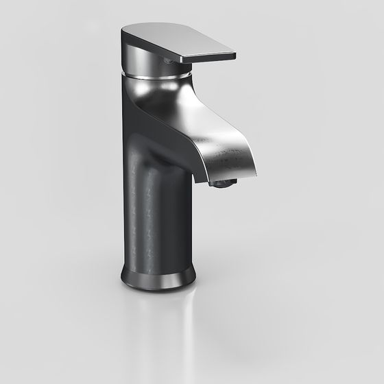 Stylish Low-Poly Faucet 3D Model for Modern Spaces