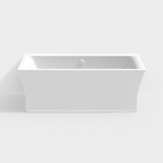 Minimalist Bathtub 3D Model