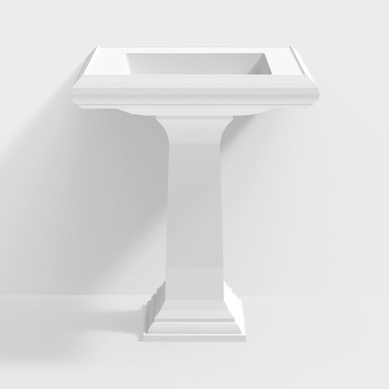 Sleek Roman Column Pedestal 3D model for Creative Spaces